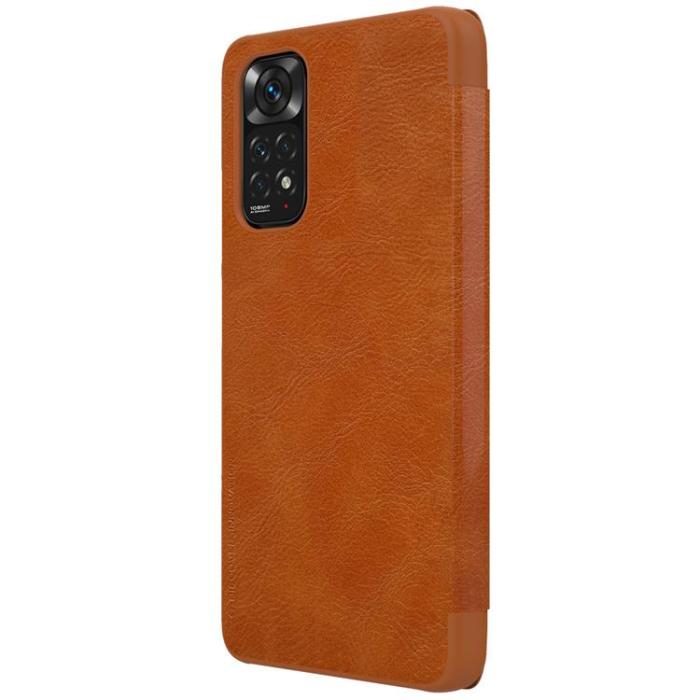 UTGATT1 - Nillkin Xiaomi Redmi Note 11/11S Fodral Qin Läder Holster - Brun