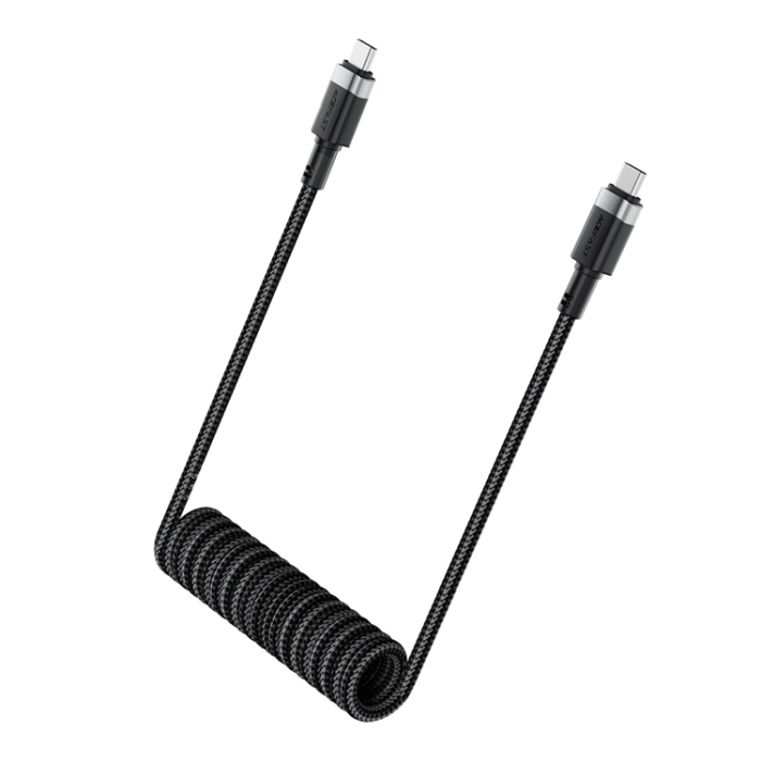 Acefast - Acefast USB-C - USB-C 3A Kabel 1.2m Spring 480Mb/s - Svart