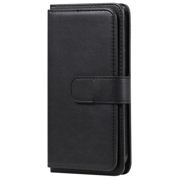 OEM - Samsung Galaxy S26 Plus Plånboksfodral Konstläder Ställ - Svart