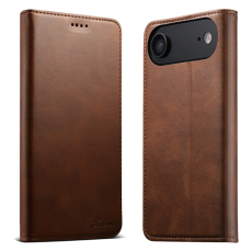 SUTENI - SUTENI iPhone 17 Air Plånboksfodral PU Läder - Brun