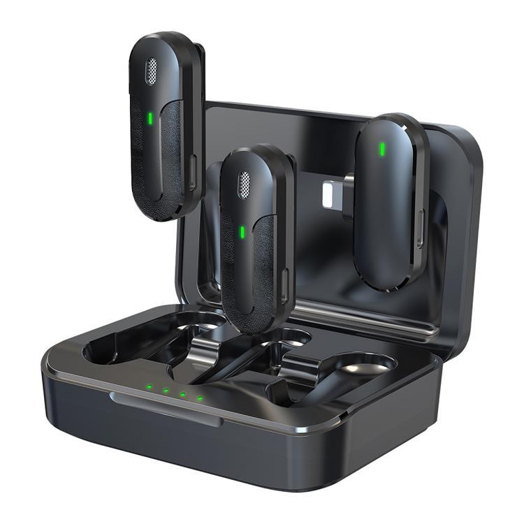 Devia 2in1 Trådlös Mikrofon Lightning ENC Kintone - Svart | 249 | AlltMobil