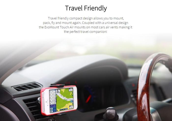 UTGATT5 - EXOGEAR ExoMount Touch Air - Universal bilhållare för fläktgallret