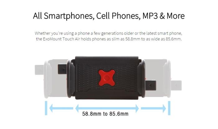 UTGATT5 - EXOGEAR ExoMount Touch Air - Universal bilhållare för fläktgallret