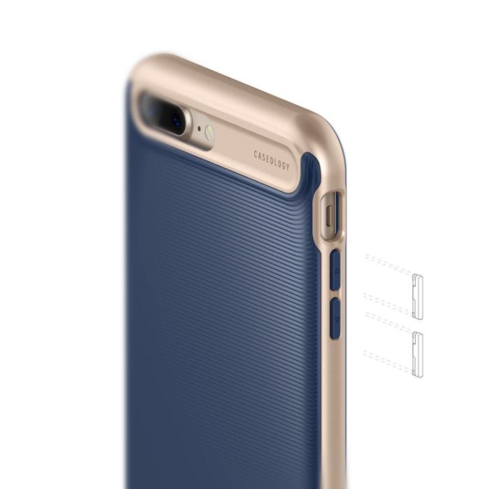 Caseology - Caseology Wavelength Skal till iPhone 7 Plus - Blå