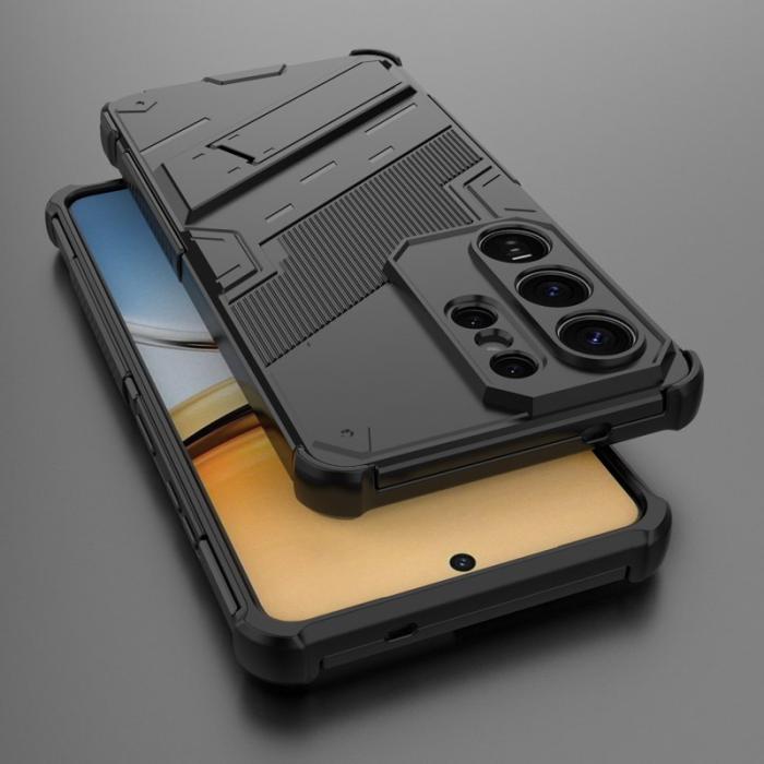 OEM - Mobilskal till Samsung Galaxy S26 Ultra Plast Stöttåligt Med Ställ - Svart