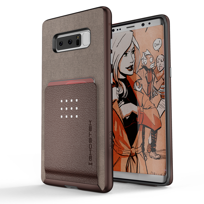 UTGATT4 - Ghostek Exec 2 Skal till Samsung Galaxy Note 8 - Brun