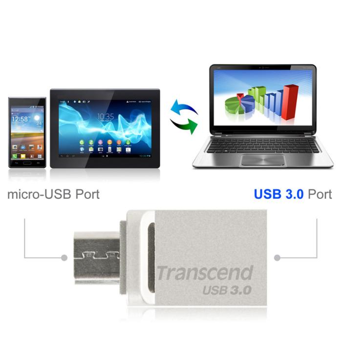 UTGATT5 - Transcend Dual USB-minne, 32GB