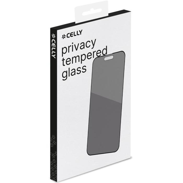 UTGATT1 - Celly iPhone 15 Skärmskydd i Härdat glas Privacy