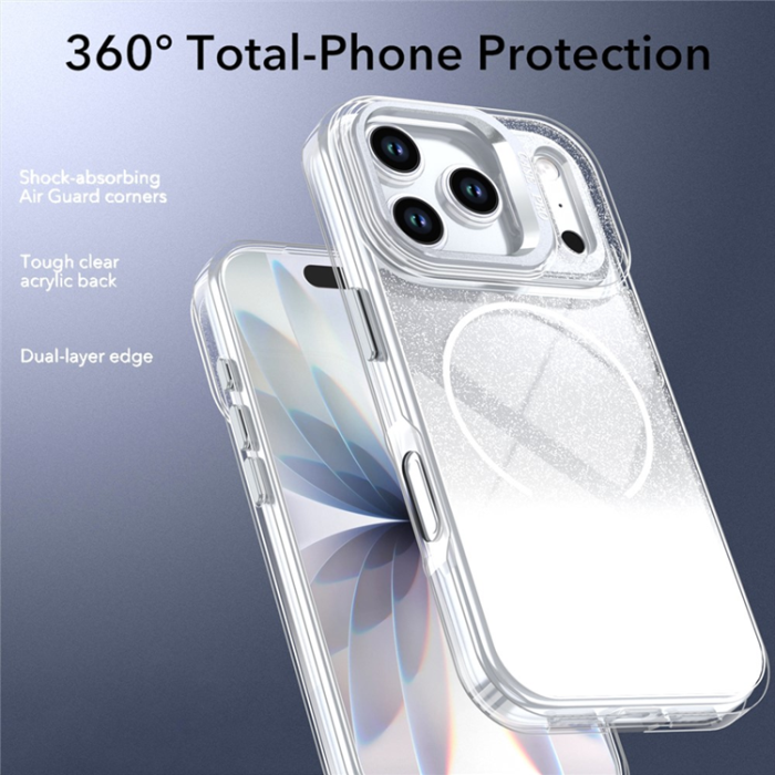 A-One Brand - iPhone 17 Pro Mobilskal MagSafe Shockproof Glitter Gradient