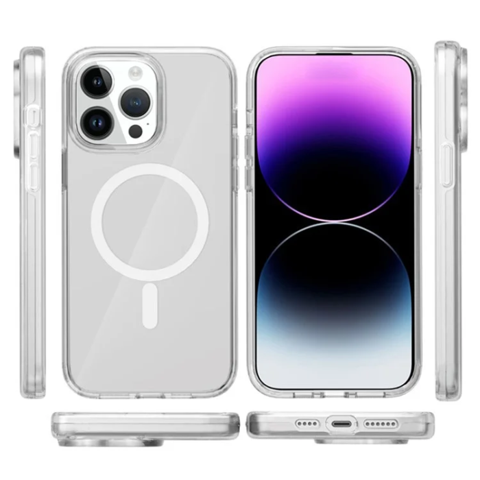 A-One Brand - iPhone 13 Pro Max Mobilskal MagSafe PC + TPU Clear - Transparent