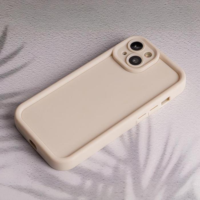 OEM - Motorola E13 Mobilskal Rim TPU - Beige