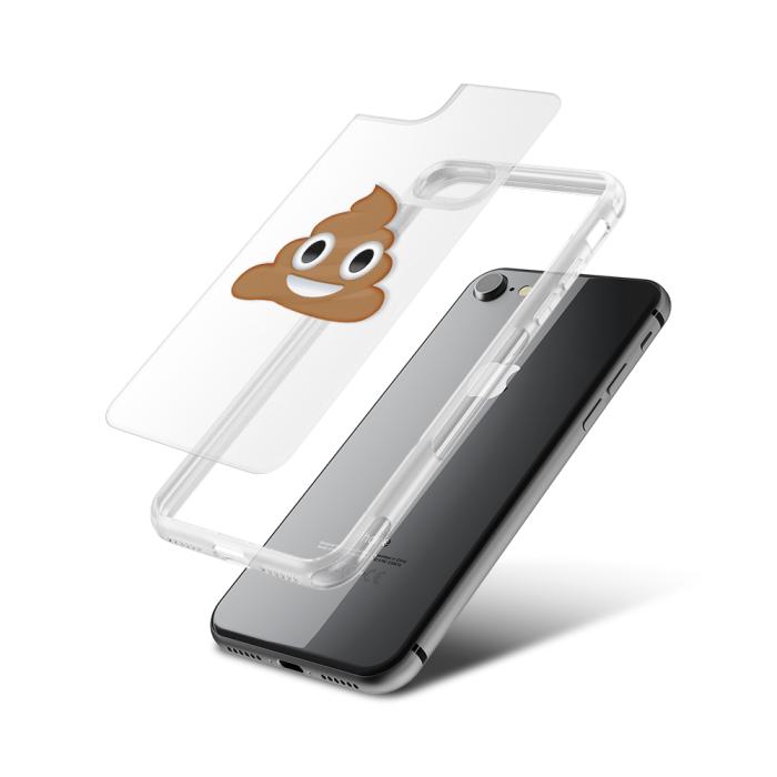 UTGATT5 - Fashion mobilskal till Apple iPhone 8 - Poop Emoji