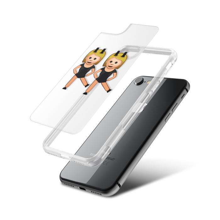 UTGATT5 - Fashion mobilskal till Apple iPhone 7 - Emoji Dancing Girls