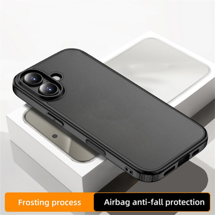 A-One Brand - iPhone 17 Mobilskal Airbag Anti Drop TPU Matte - Svart