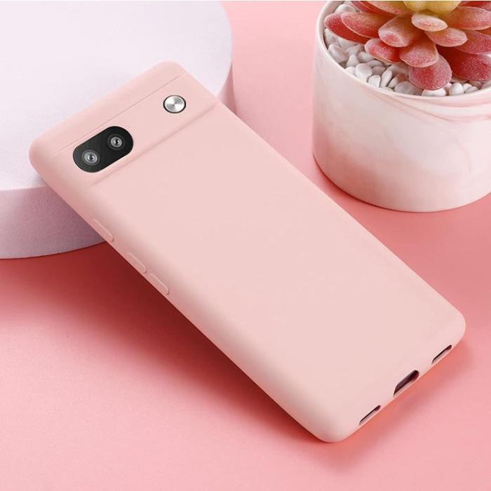 A-One Brand - Google Pixel 6a Skal Liquid Silicone - Rosa