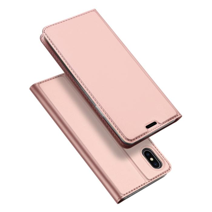 UTGATT4 - SiGN Skin Pro Plånboksfodral till iPhone XS Max - Roséguld