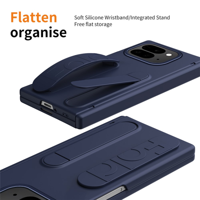 A-One Brand - Google Pixel 10 Pro Fold Mobilskal Wristband Kickstand - Blå