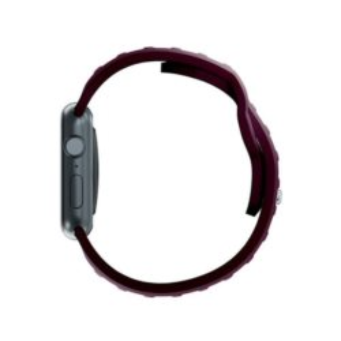 3MK - 3mk Apple Watch (42/44/45/49mm) Armband Silikon - Mörklila