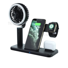 A-One Brand - Trådlös Laddare För iPhone,Apple Watch,Airpods - Svart