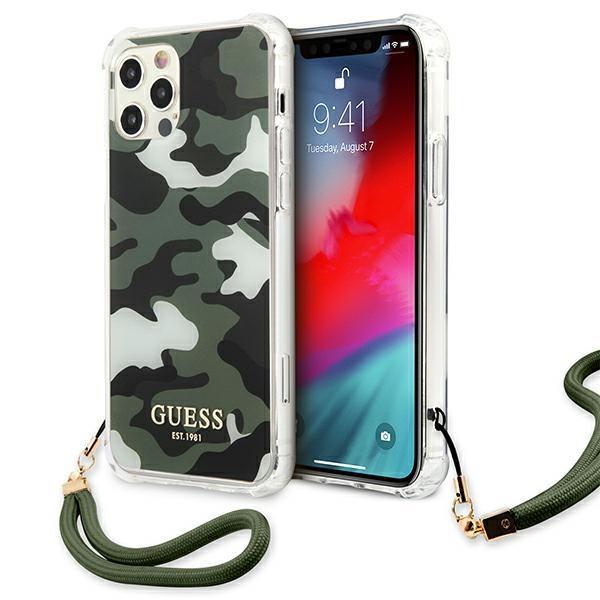 Guess iPhone 12 Pro Max Skal Camo Collection - Grön | 2353 | AlltMobil