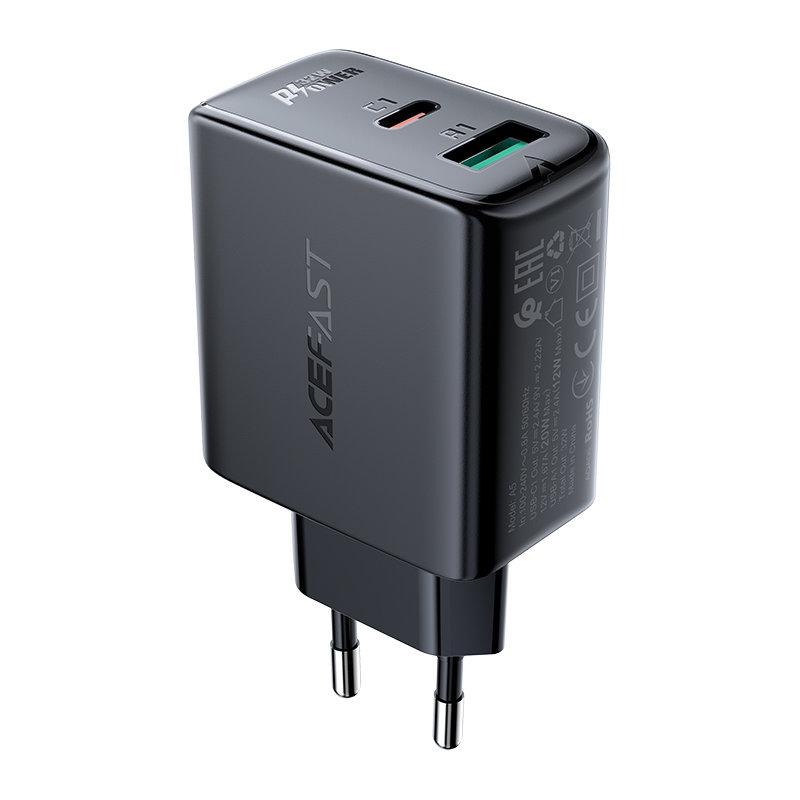 Acefast PD Väggladdare USB Till USB-C 32W - Svart | 505295 | AlltMobil
