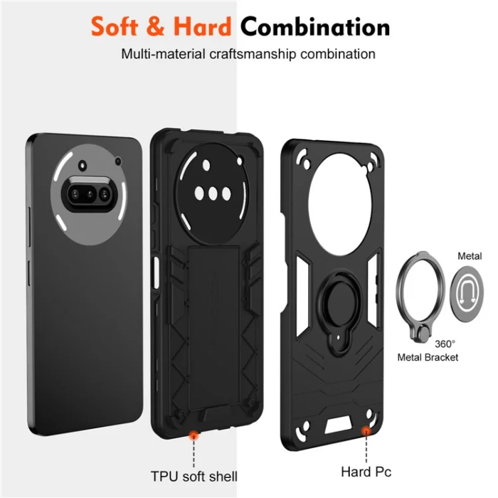 A-One Brand - Nothing Phone (3a) Mobilskal Camshield Kickstand - Svart