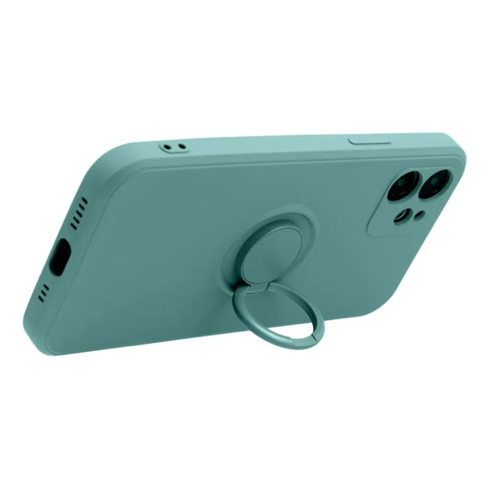 A-One Brand - Mobilskal för iPhone 18 Pro Max Silikon Ring Edge - Grön