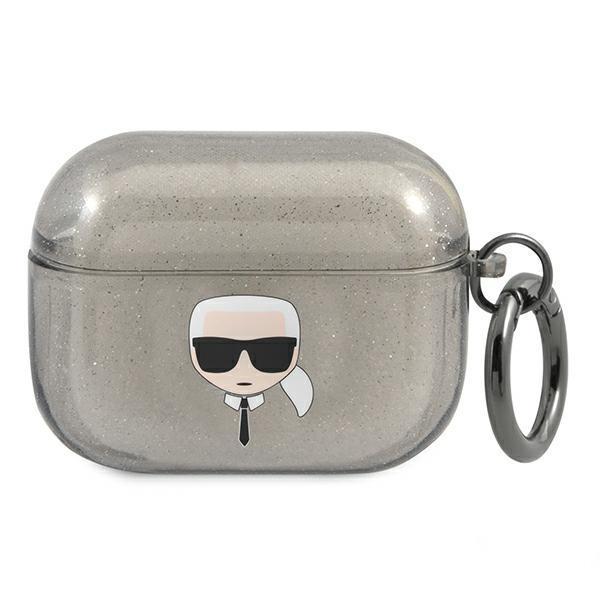 Karl Lagerfeld Glitter Karl`S Head Skal Airpods Pro - Svart | 2353 | AlltMobil