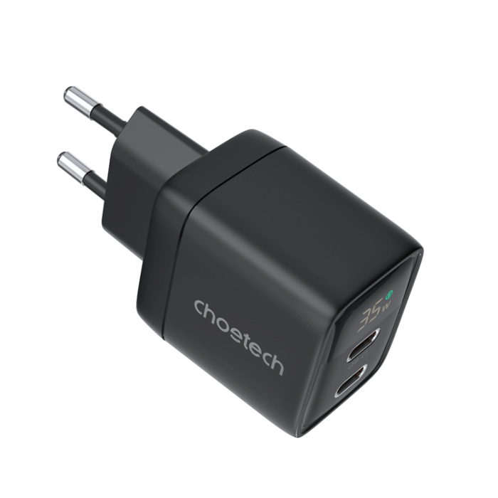 Choetech - Choetech USB-C USB-C Väggladdare PD 35W GaN - Svart