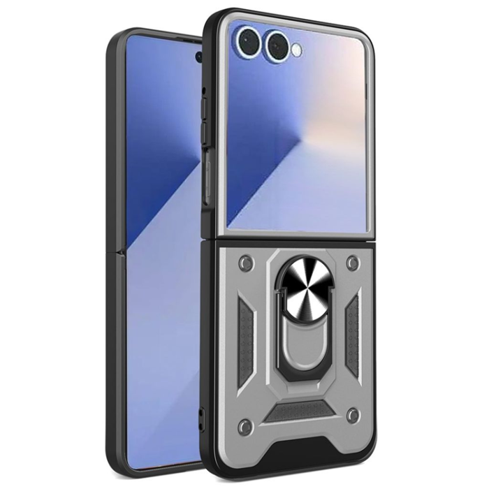 A-One Brand - Galaxy Z Flip 7 Mobilskal Kickstand - Silver