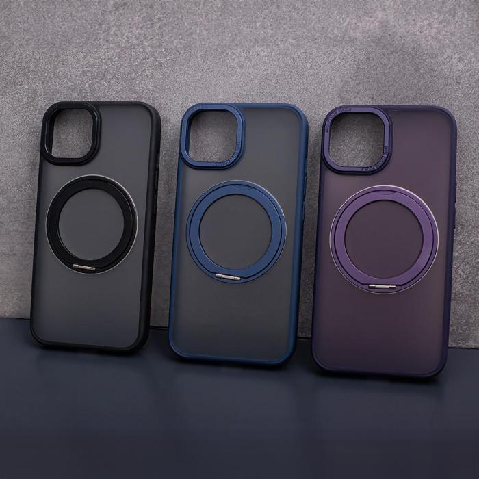 OEM - Mag Ring Roterande Skal iPhone 13 Pro Lila