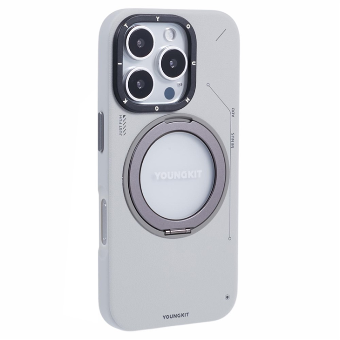 A-One Brand - Youngkit iPhone 16 Pro Max Mobilskal Magafe Rotating Kickstand
