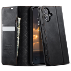 Caseme - Caseme iPhone 17 Plånboksfodral RFID Blocking 033 Series - Svart