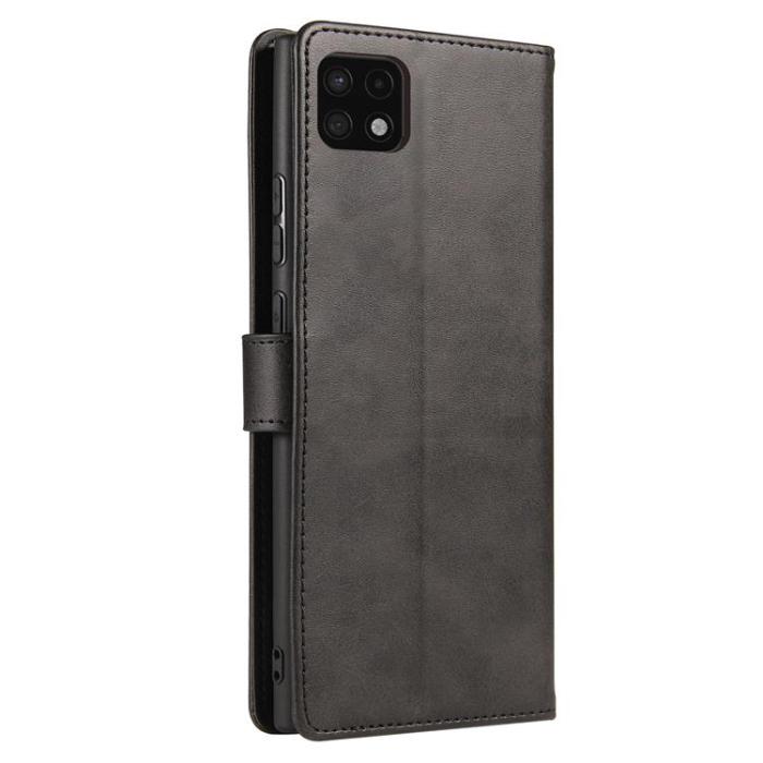 UTGATT - Magnet Elegant Kickstand Fodral Samsung Galaxy A22 4G - Svart