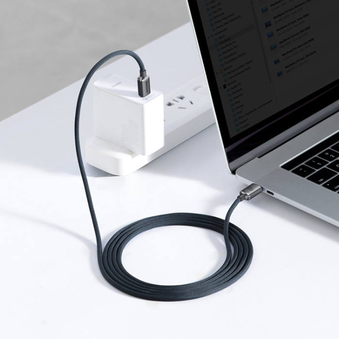 BASEUS - Baseus USB-C till USB-C Kabel 100W 1,2m - Svart