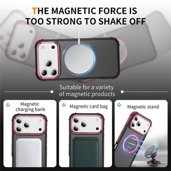 A-One Brand - iPhone 17 Pro Mobilskal MagSafe Skin Touch - Röd