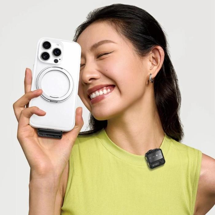 WIWU - WIWU Lavaliermikrofon med iP + Typ C 2-i-1-Mottagare Wi-WM005 - Svart