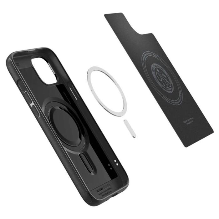 Spigen - Spigen iPhone 15 Mobilskal Magsafe Armor - Matte Svart