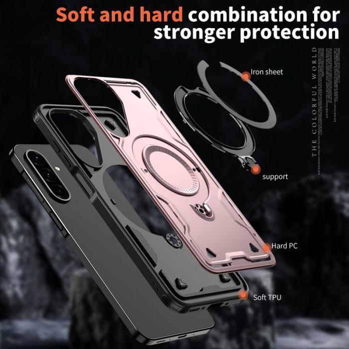 N/A - Mobilskal till Samsung Galaxy A26 5G Plast Militärskydd - Roséguld
