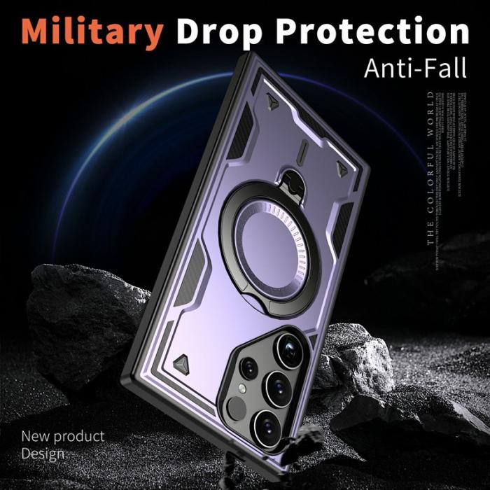 N/A - Mobilskal till Samsung Galaxy S25 Ultra Plast Militärskydd - Lila