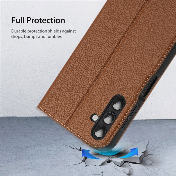 Dux Ducis - Dux Ducis Galaxy A34 5G Plånboksfodral Skin X2 - Brun