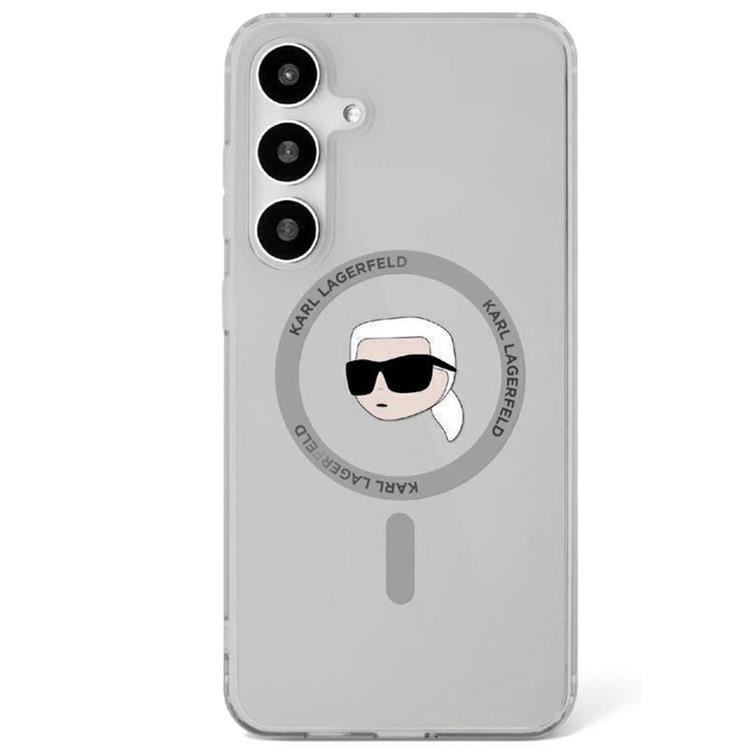 Karl Lagerfeld Galaxy S25 Mobilskal MagSafe Karl Printed Logo - Svart | 2353 | AlltMobil