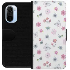 Gustaf - Pl&aring;nboksfodral till Xiaomi Mi 11i med Blommor och fj&auml;rillar