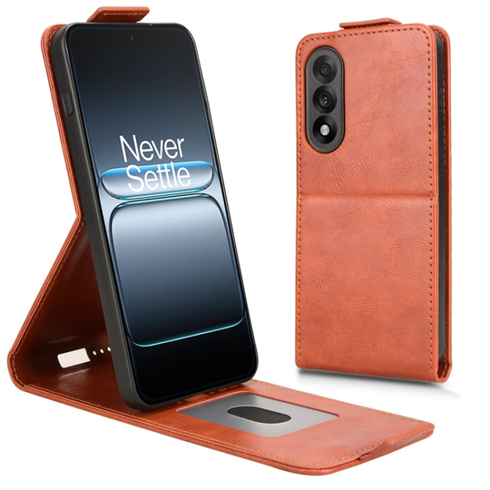 A-One Brand - OnePlus Nord 5 Plånboksfodral Vertical Flip Läder - Orange
