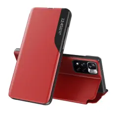 OEM - Eco L&auml;der View Fodral Xiaomi Poco X4 NFC 5G - R&ouml;d