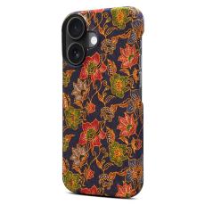 DENIOR - DENIOR iPhone 16 Plus Fodral M&ouml;nstertryckt KonstL&auml;der + PC - Lila