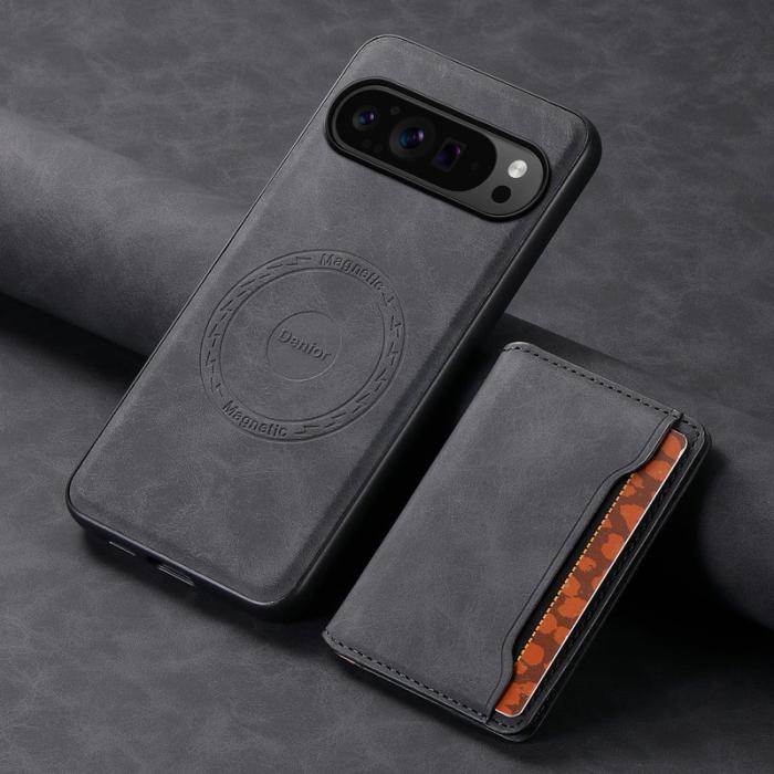 DENIOR - DENIOR D13 Google Pixel 9 Pro Fodral Konstläder Svart