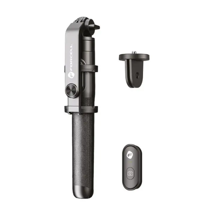 Forcell - Forcell Selfie Stick Tripod Bluetooth F-Grip - Svart