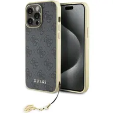 Guess - Guess iPhone 15 Pro Max Mobilskal Charms Collection - Grå