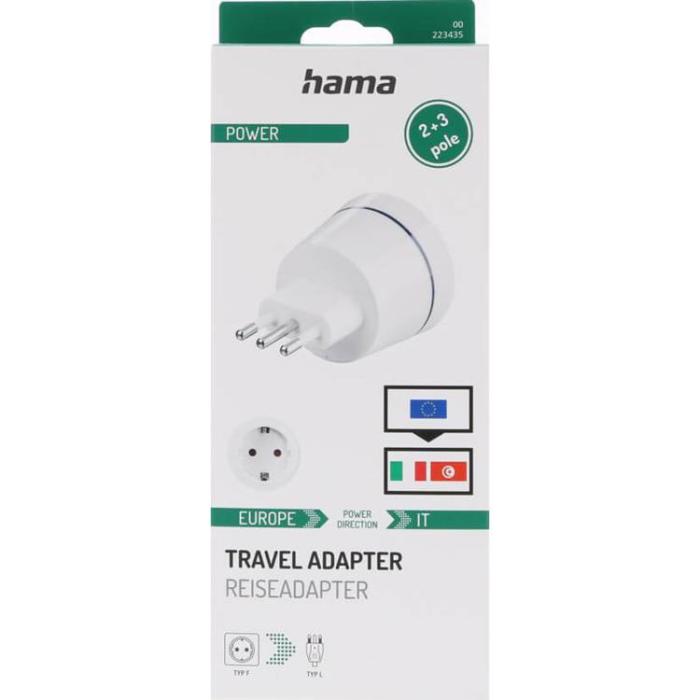 UTGATT1 - HAMA Reseadapter Typ L EU-Italien
